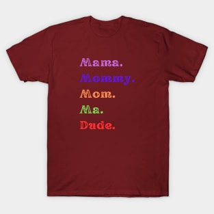 Dude, 5 Stages of Mom T-Shirt